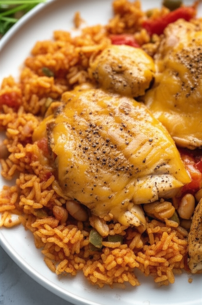 Arroz Con Pollo Y Frijoles image
