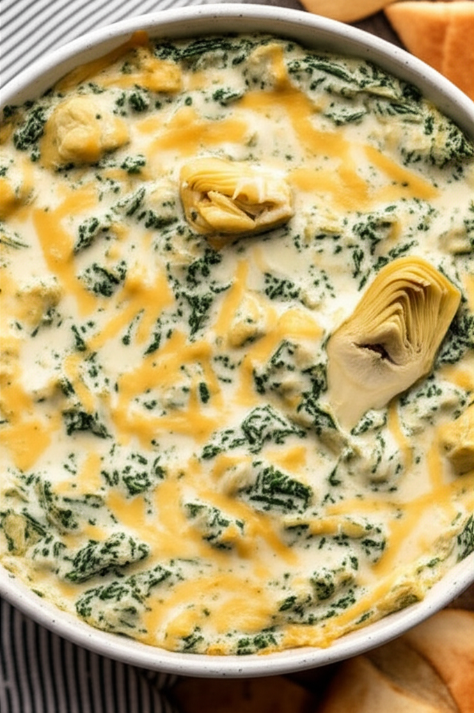 Artichoke Spinach Dip No Mayo image