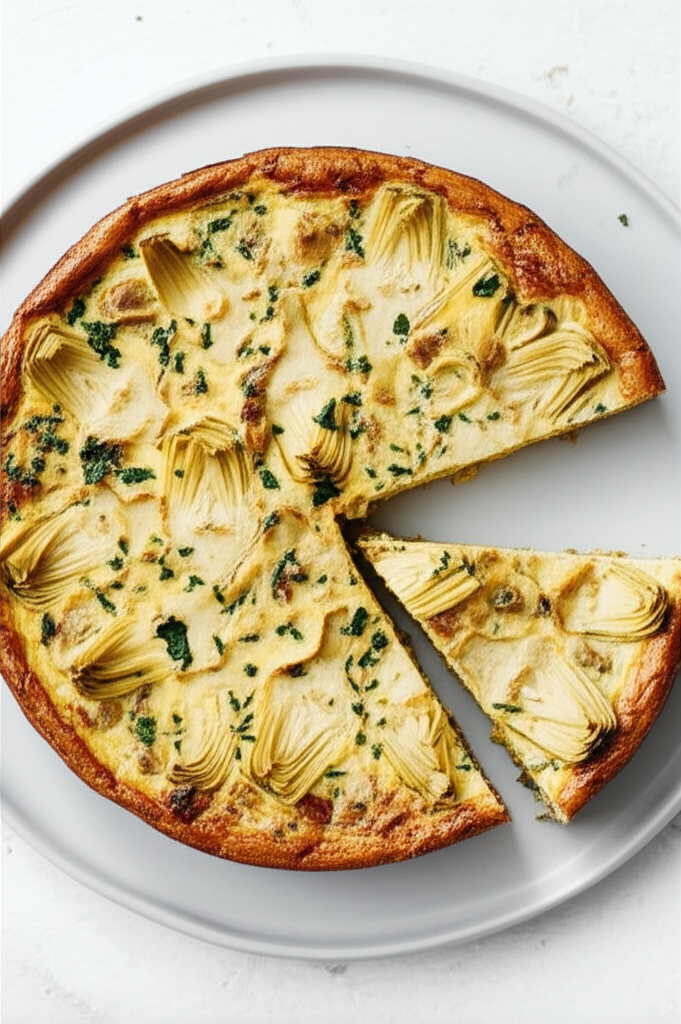 Artichoke Onion Frittata image