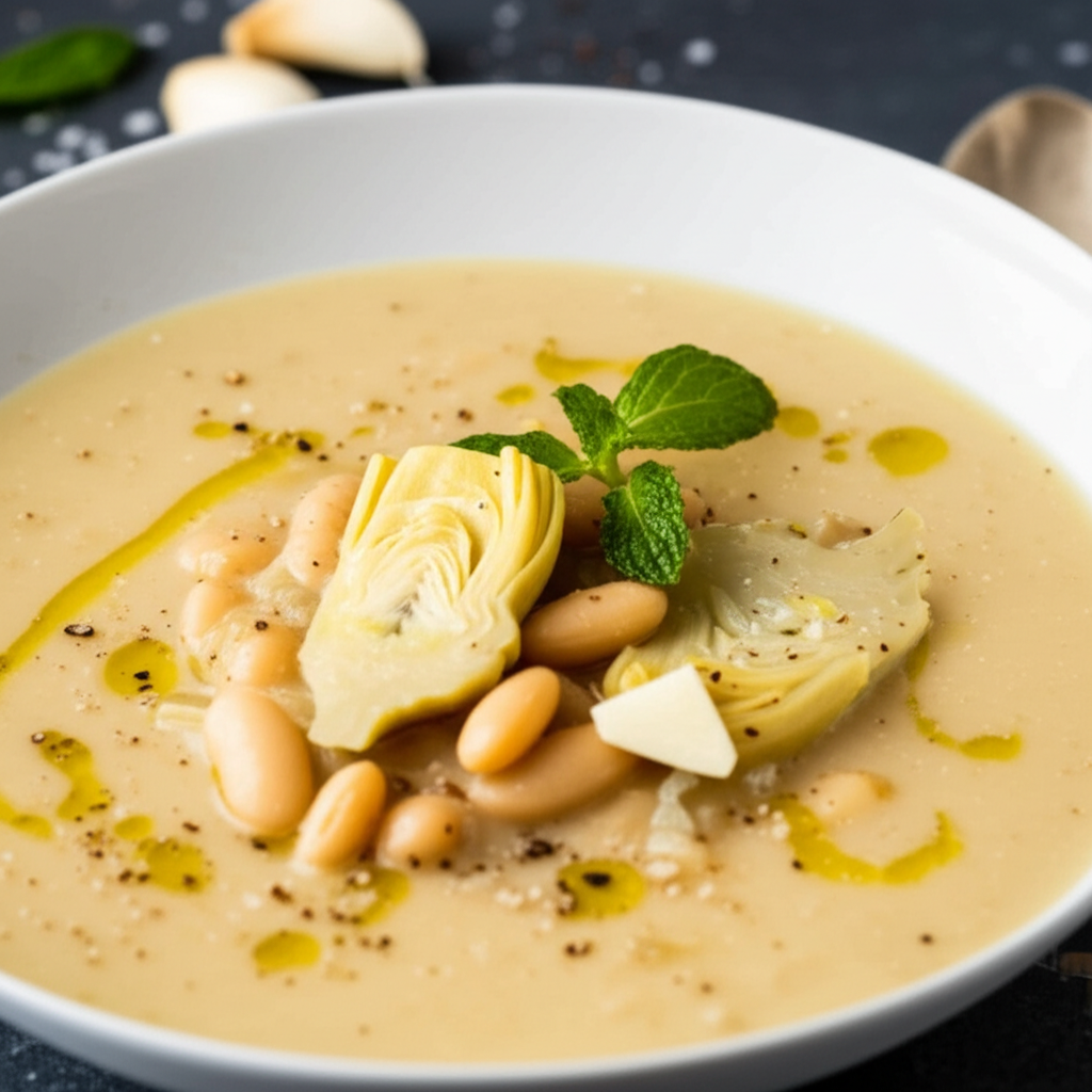 Artichoke White Bean Soup image