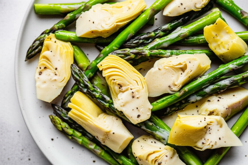 Artichoke And Asparagus Salad image