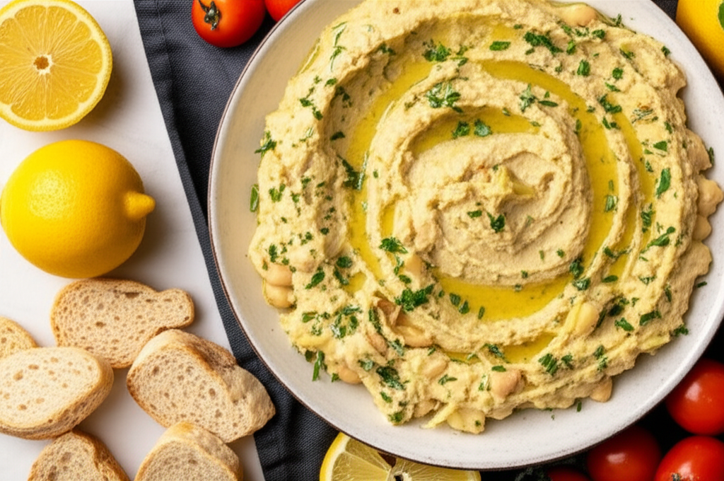 Artichoke And Garbanzo Bean Dip Sandra Lee image