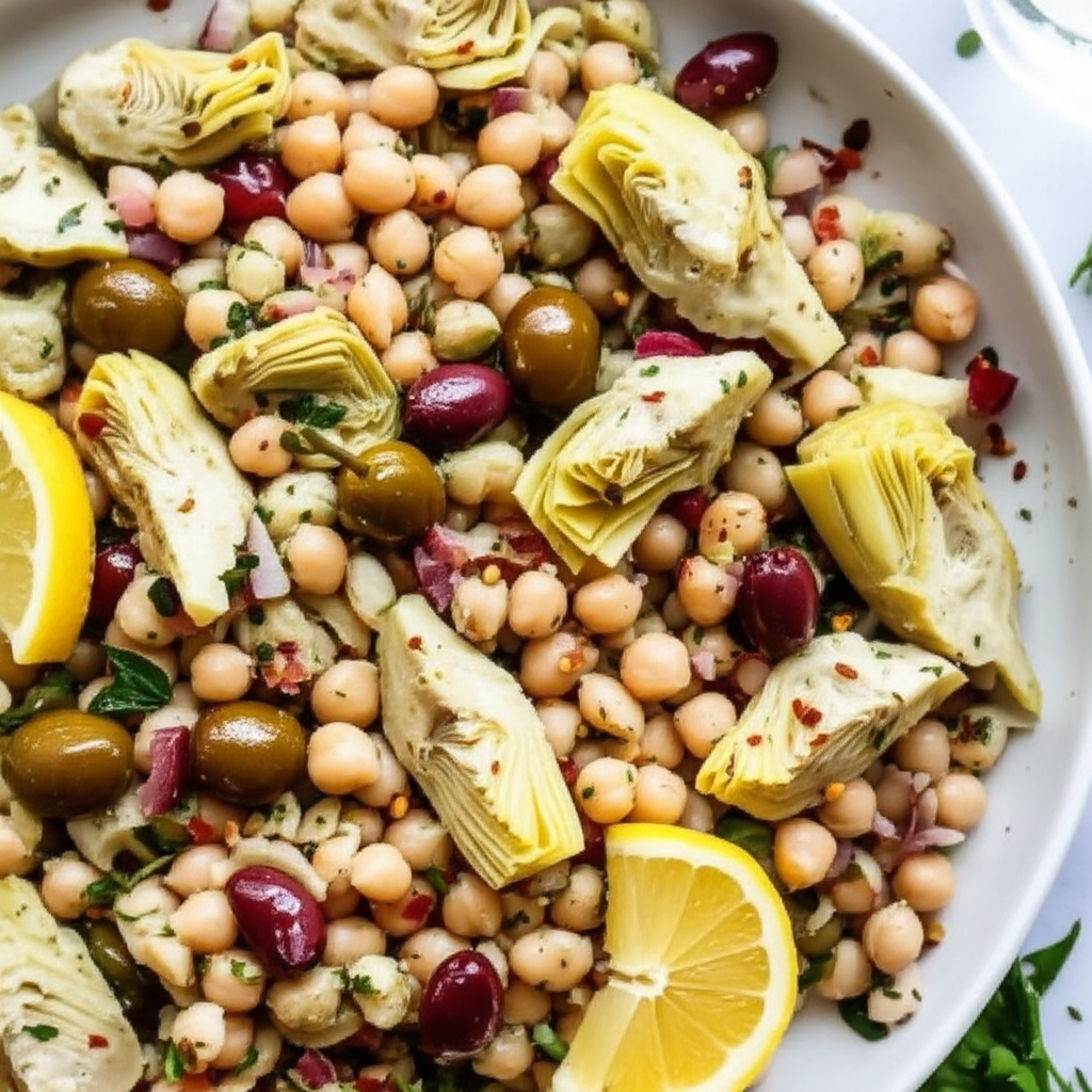 Artichoke And Garbanzo Bean Salad image