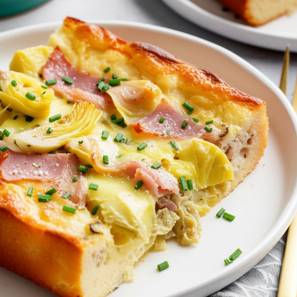 Artichoke And Ham Strata image
