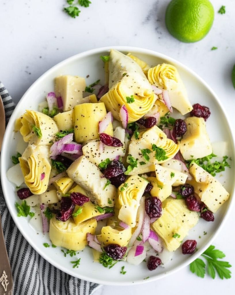 Artichoke And Hearts Of Palm Salad image