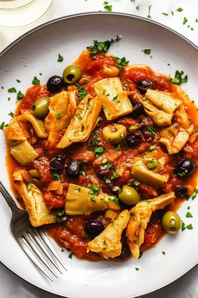 Artichoke And Olive Marinara Sauce image