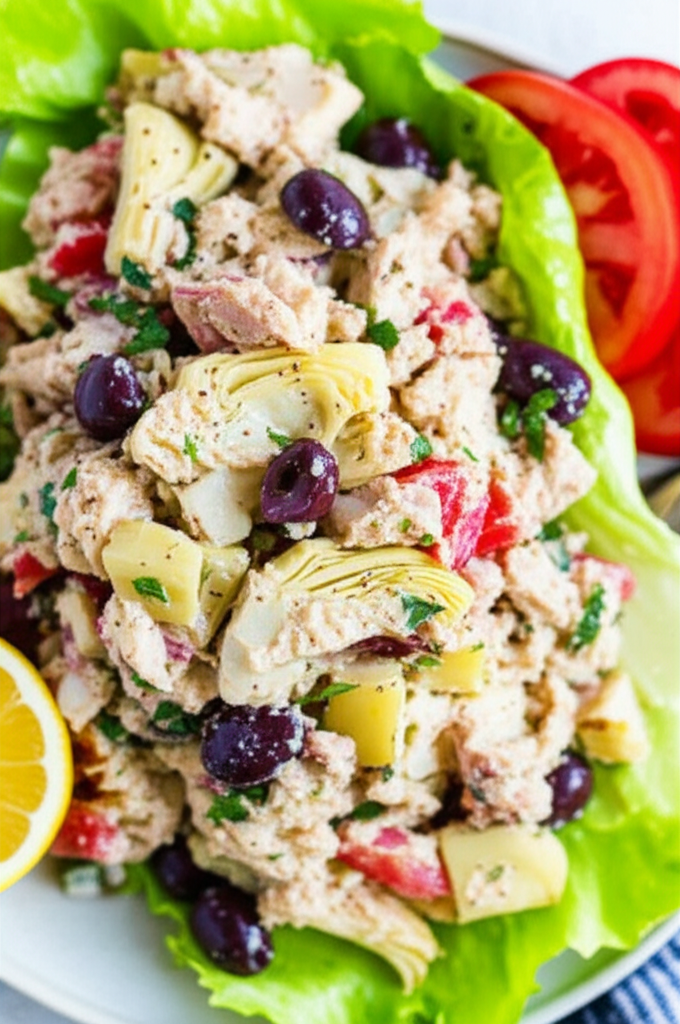 Artichoke And Ripe Olive Tuna Salad image