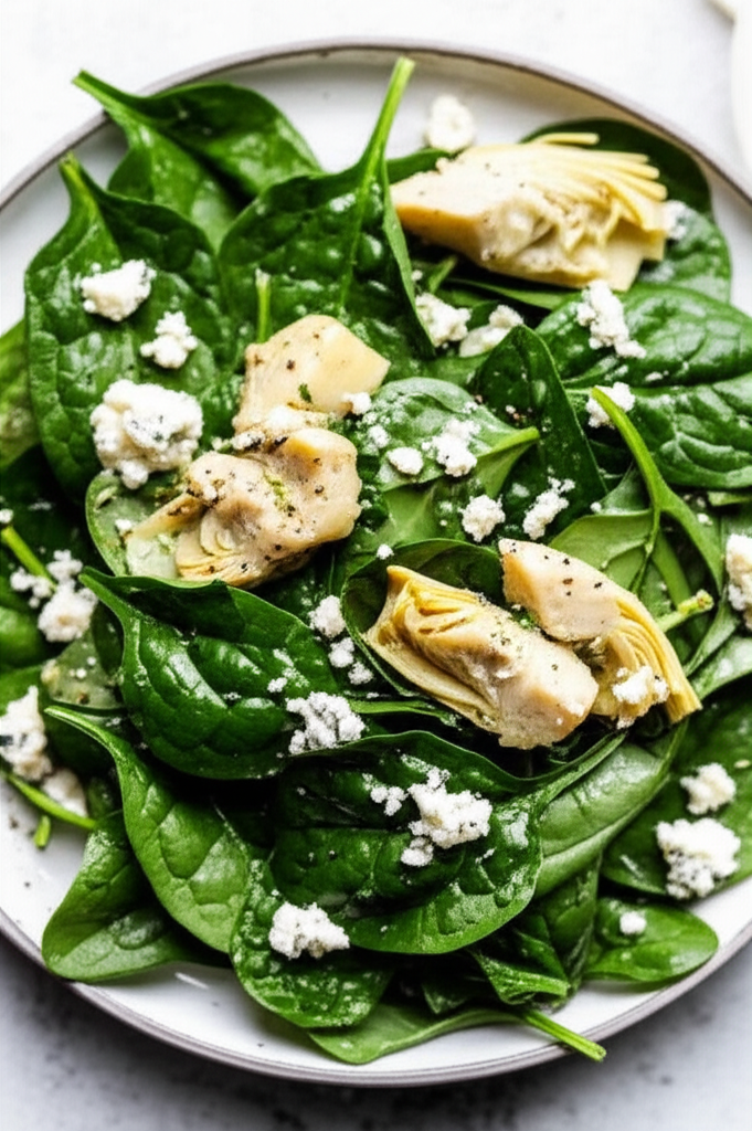 Artichoke And Spinach Salad image