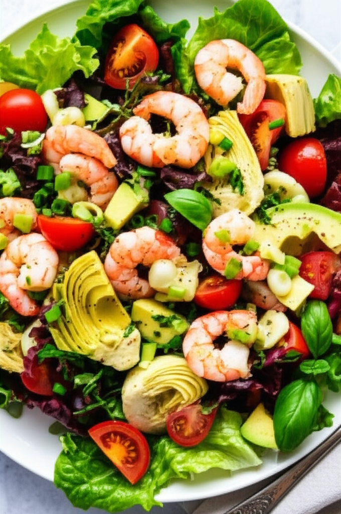 Artichoke Avocado Shrimp Salad image