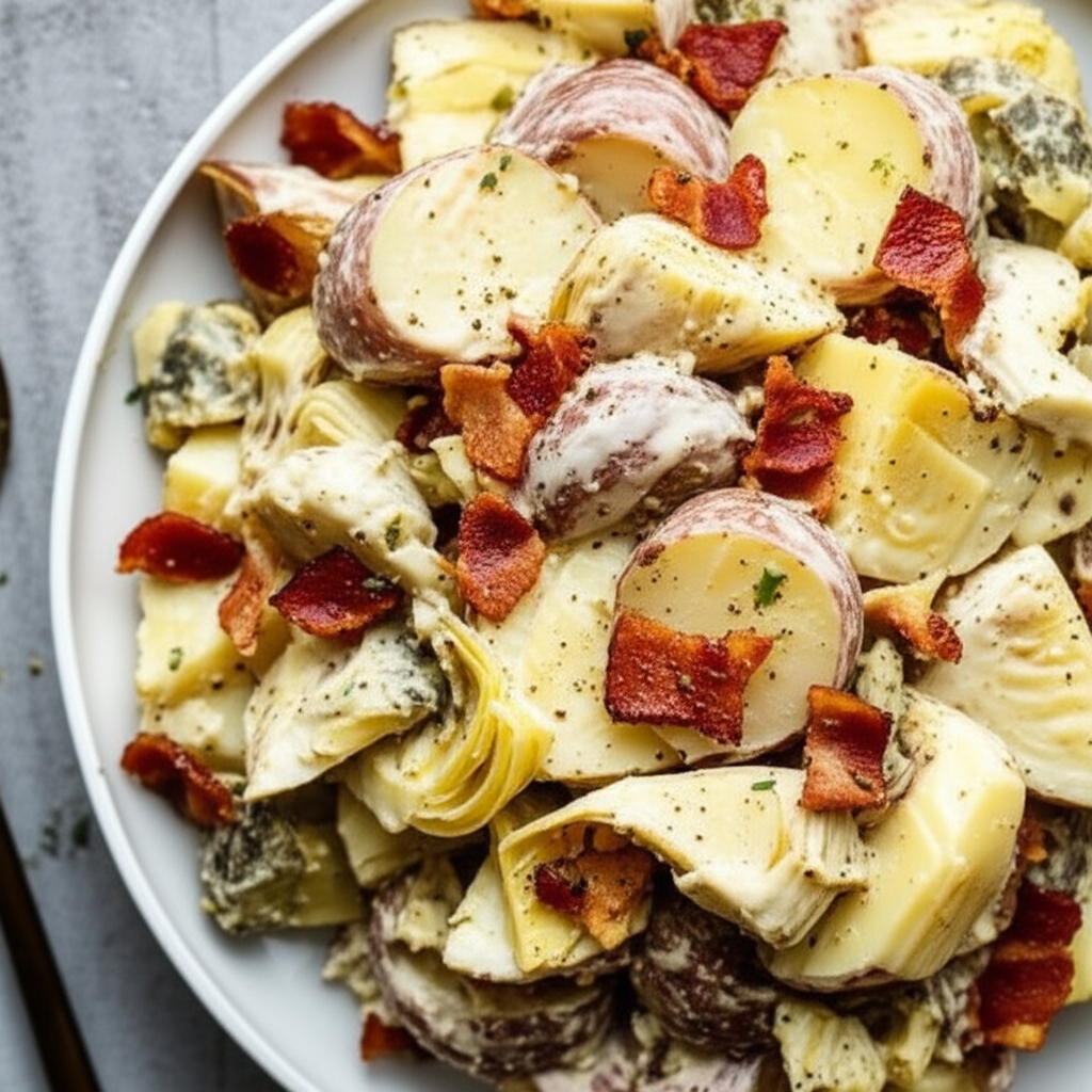Artichoke Bacon Potato Salad image