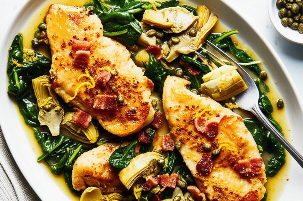 Artichoke Chicken Sandra Lee Semi Homemade image