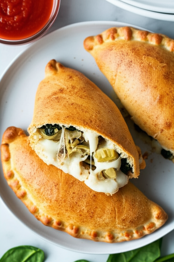 Artichoke Chicken Calzones image