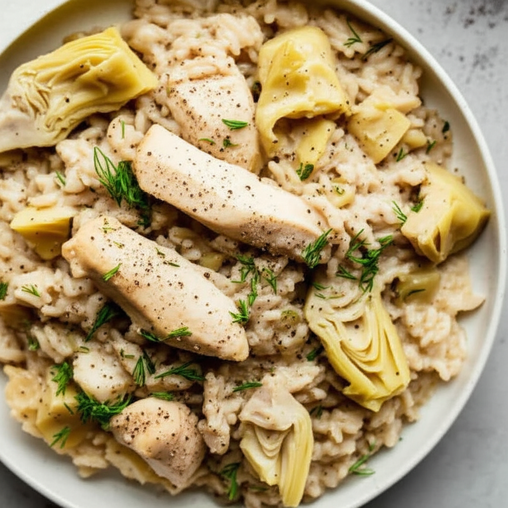 Artichoke Chicken With Rice image