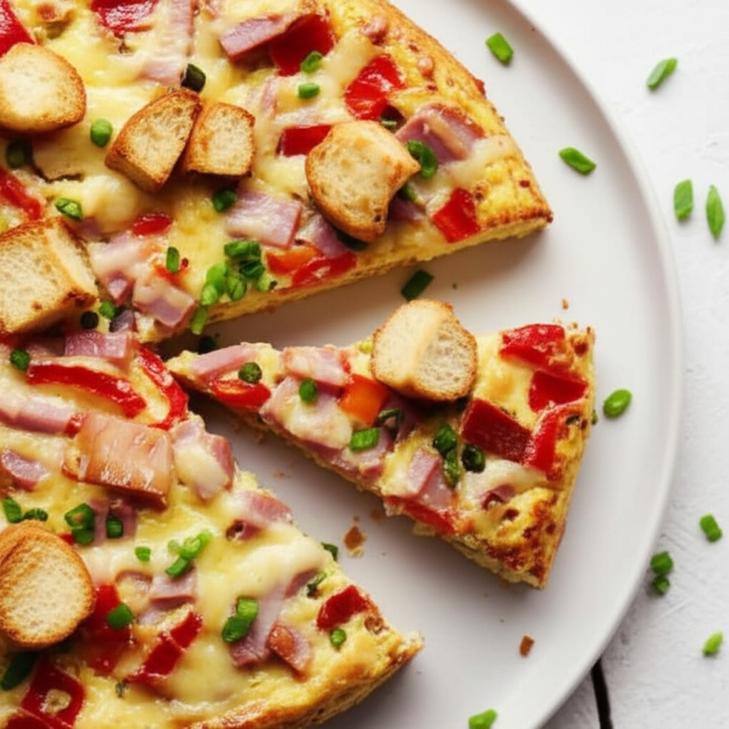Frittata With Ham And Roasted Pepper image