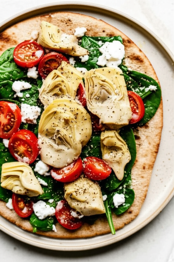 Artichoke Flatbread Grilled image