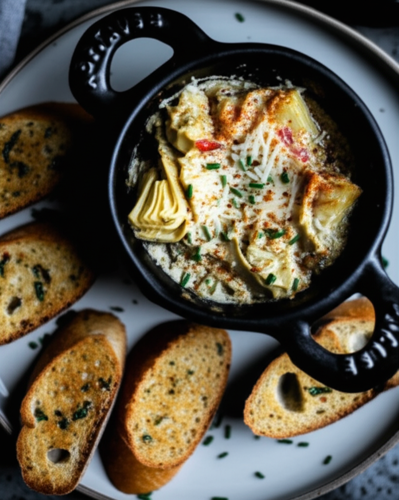 Artichoke Heart And Green Chili Ramekins image