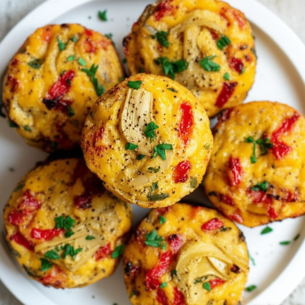 Artichoke Heart And Red Pepper Bites image