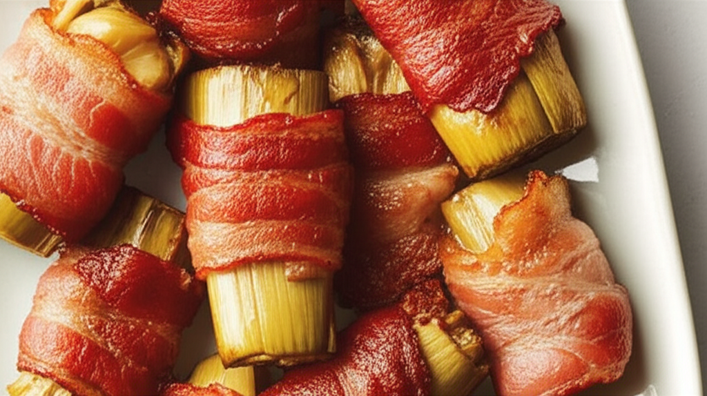 Artichoke Hearts Wrapped In Bacon image