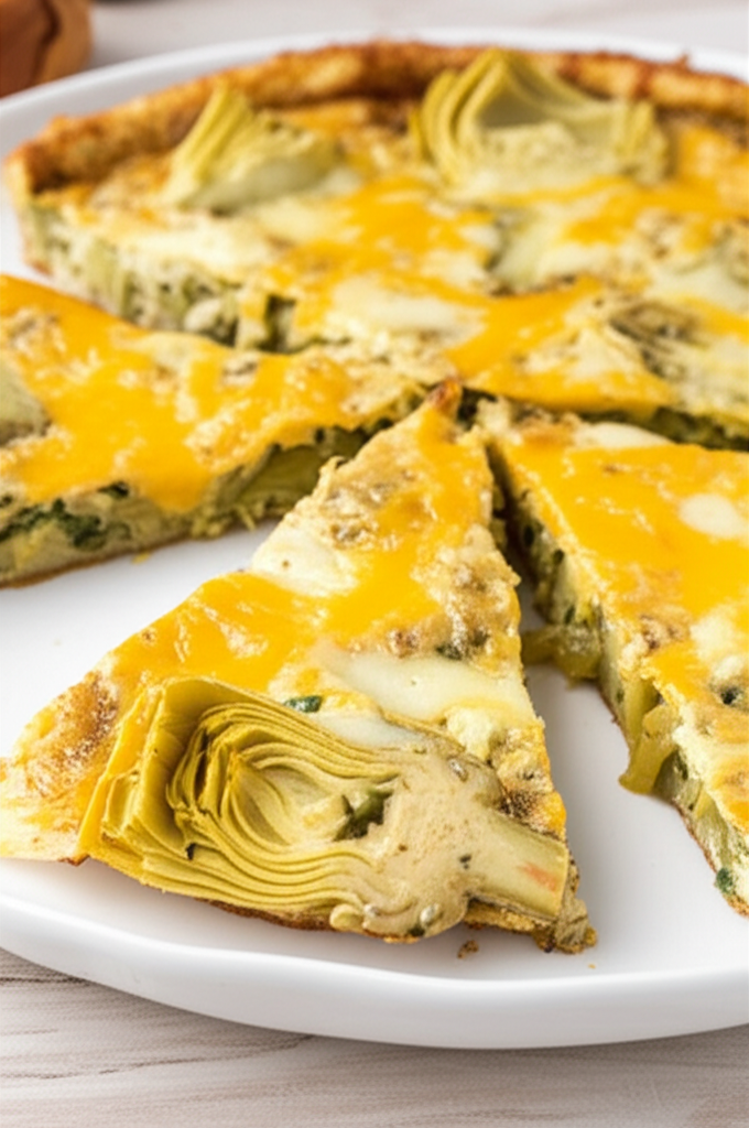 Artichoke Onion Frittata image