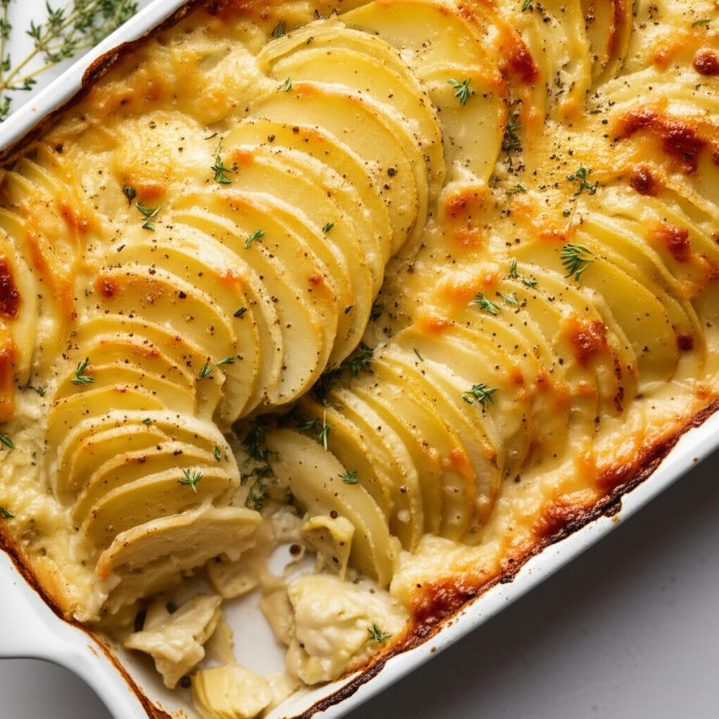 Artichoke Potato Gratin image