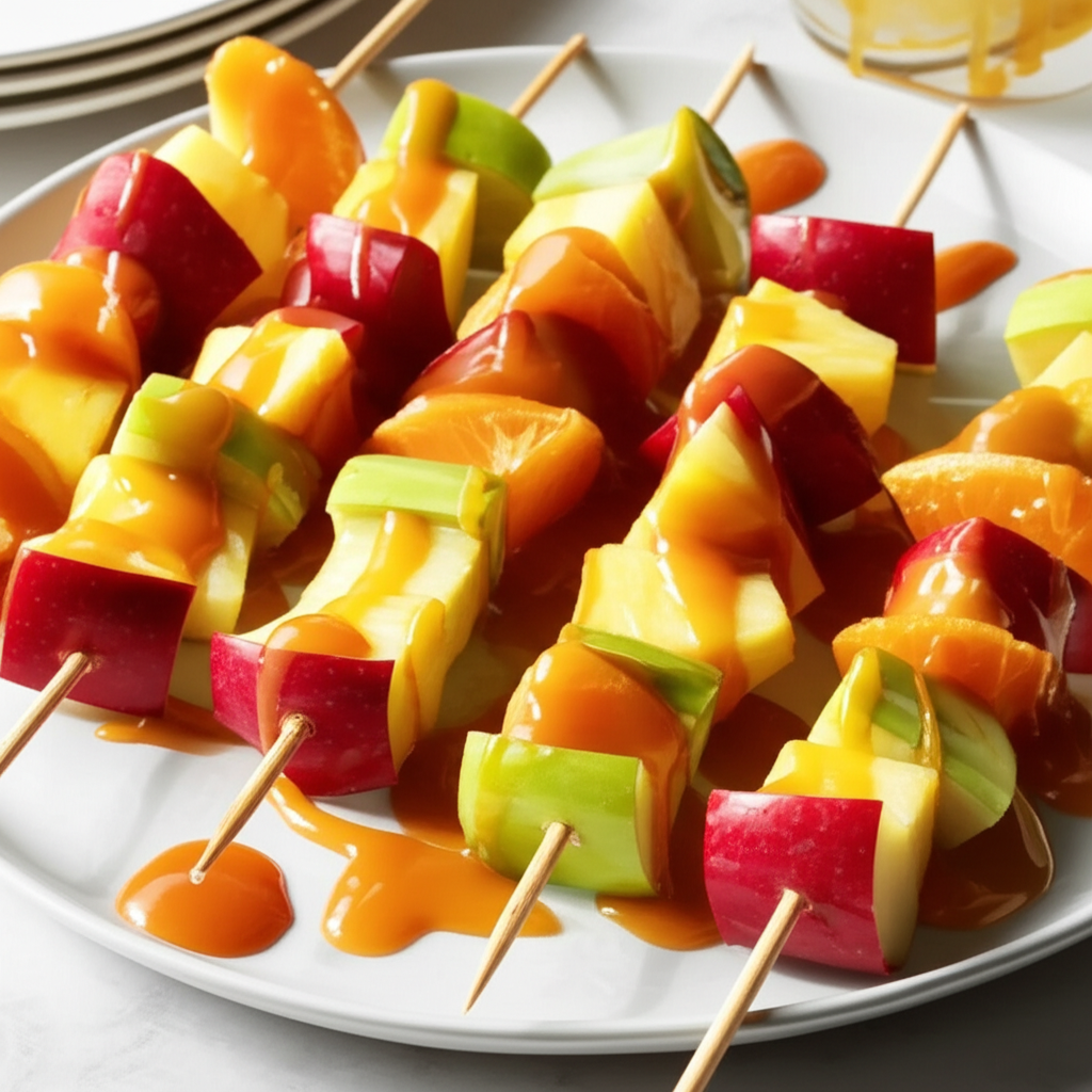 Fruit Kabobs With Curry Glaze image
