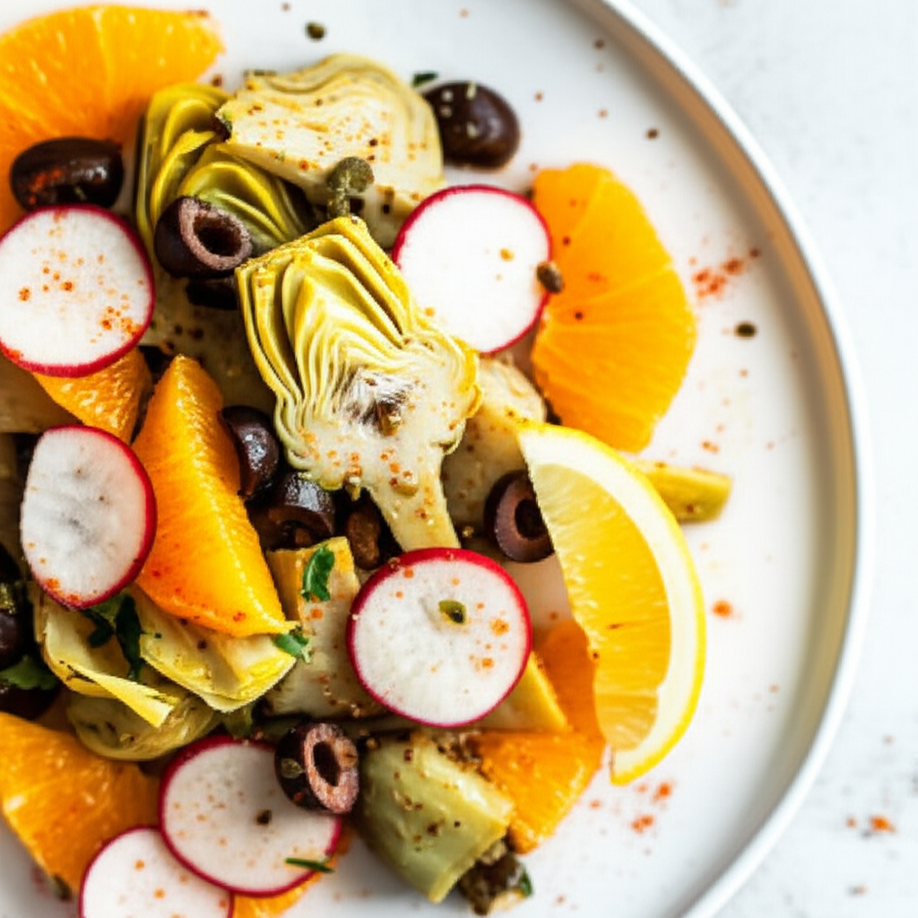 Artichoke Salad With Oranges image