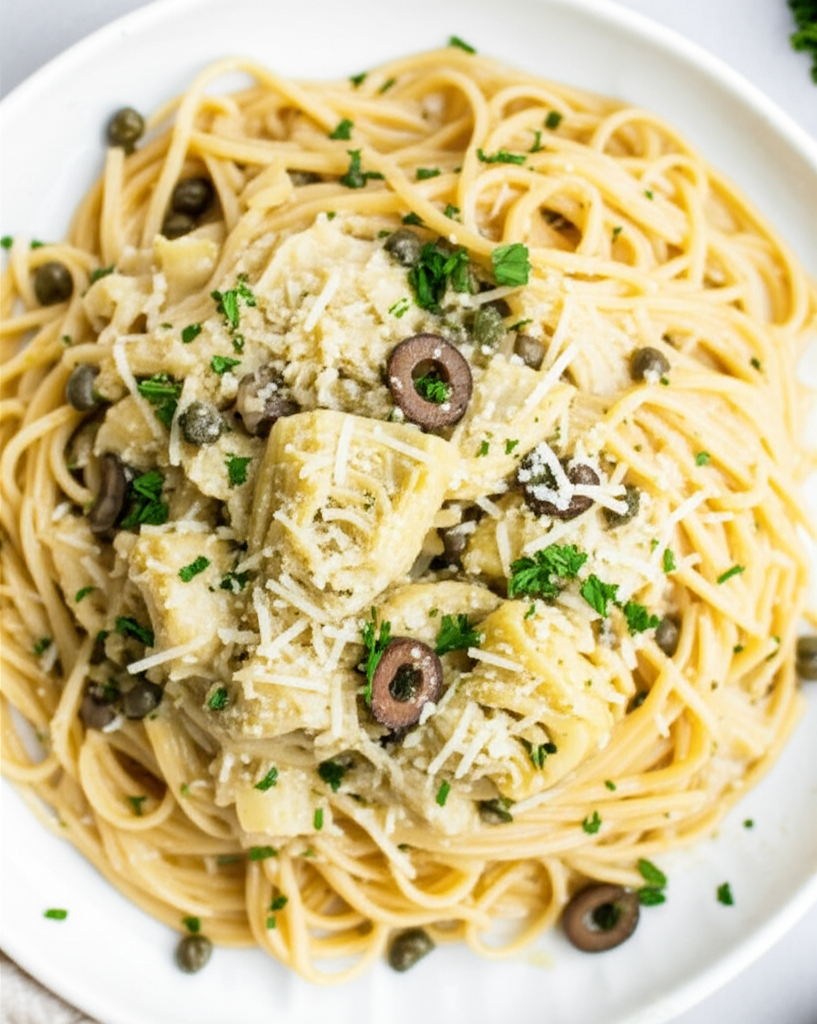 Artichoke Sauce With Linguini image