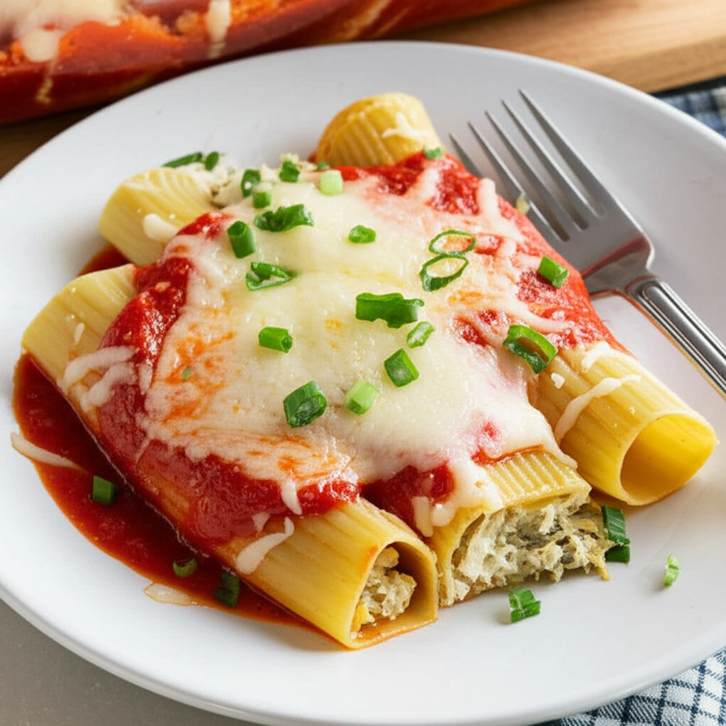 Artichoke Stuffed Manicotti Weight Watchers image