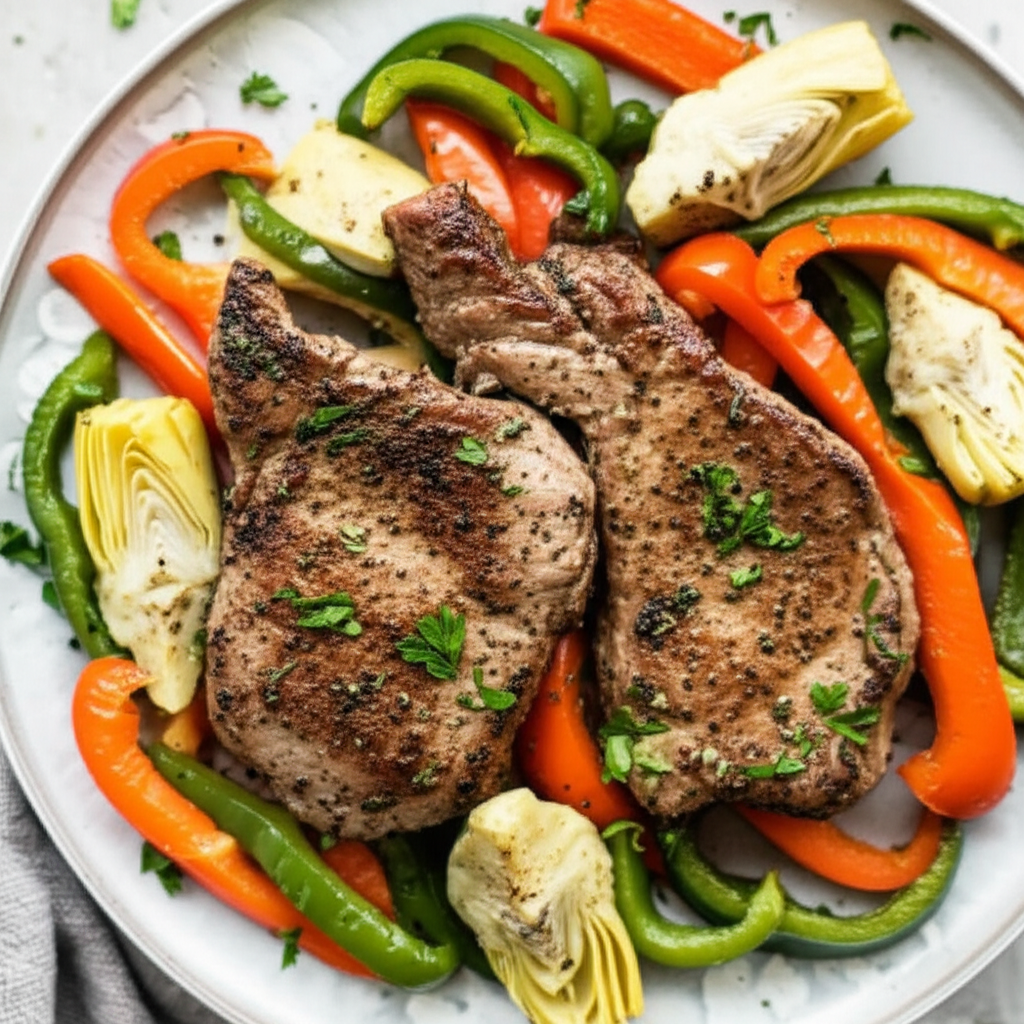 Artichoke Veal Chops image