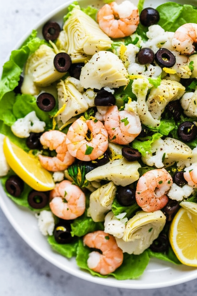 Artichoke Cauliflower Shrimp Ensalata image