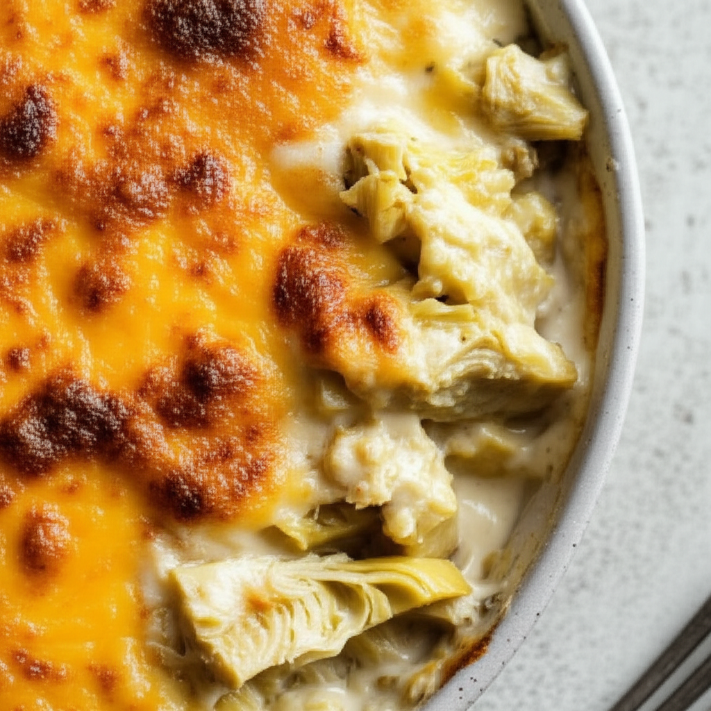 Artichoke Potato And Cheese Casserole image