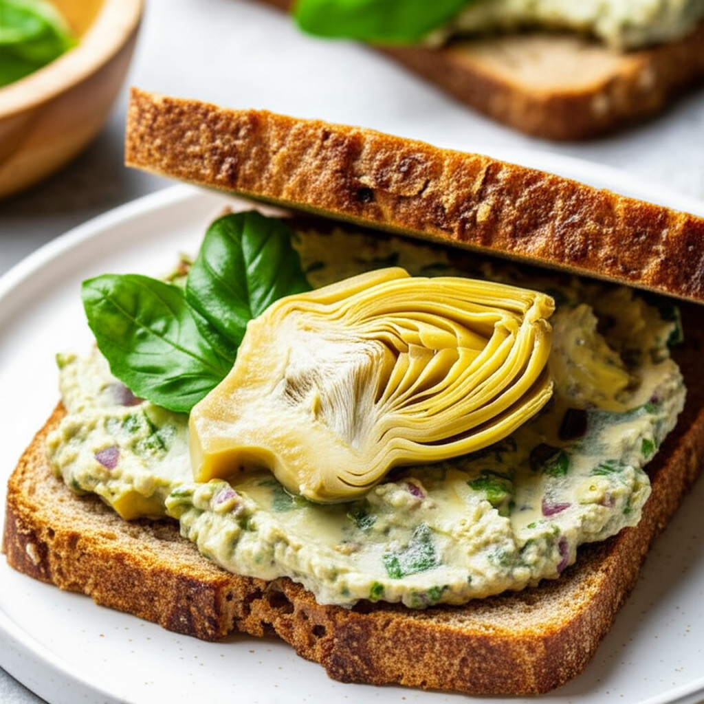 Artichoke Roasted Red Onion And Basil Sandwich Spread image
