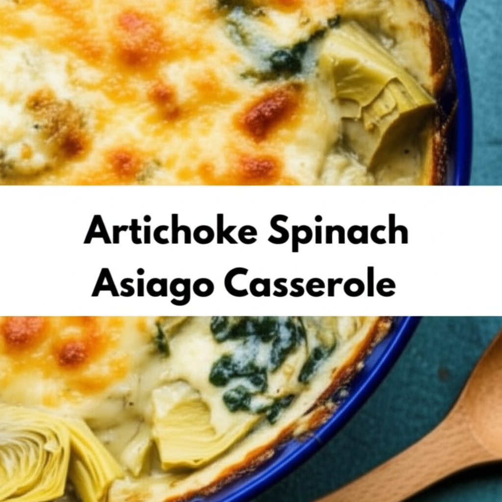 Artichoke Spinach Asiago Casserole image