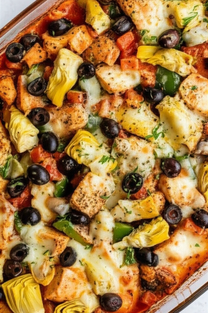 Artichoke Olive Chicken Bake image