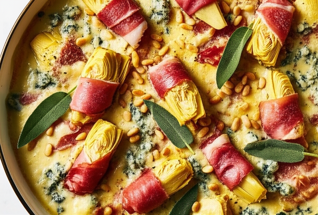 Artichoke Prosciutto Gratin image