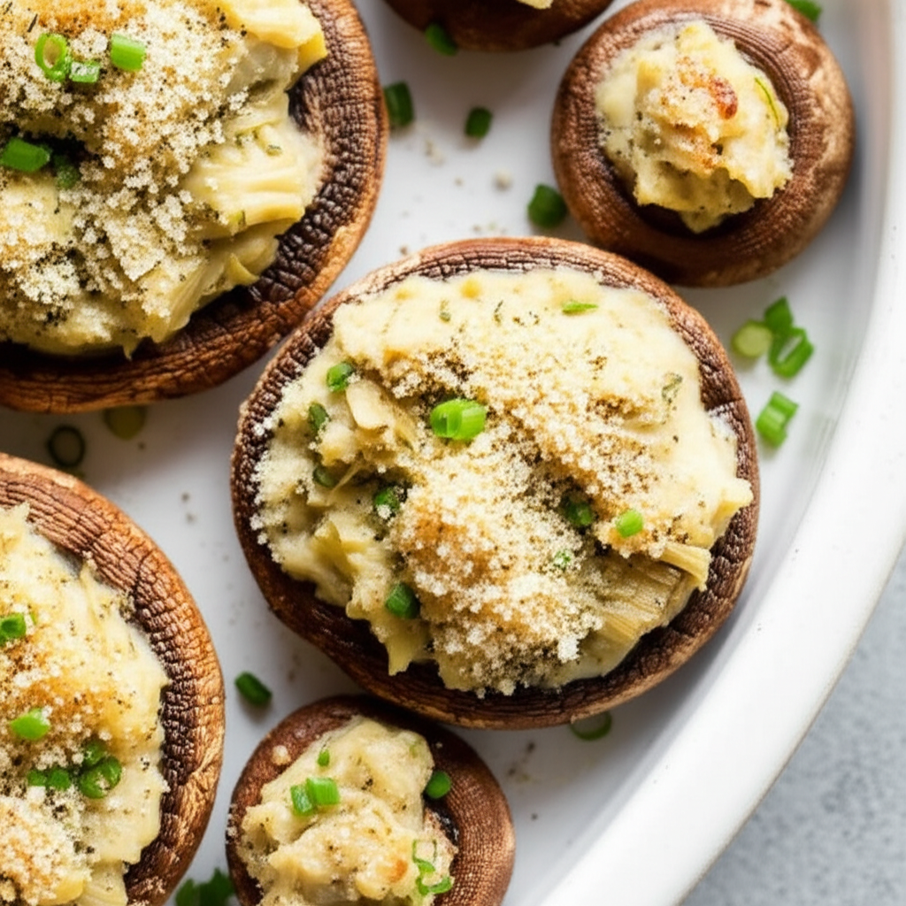Artichoke Stuffed Mushrooms image