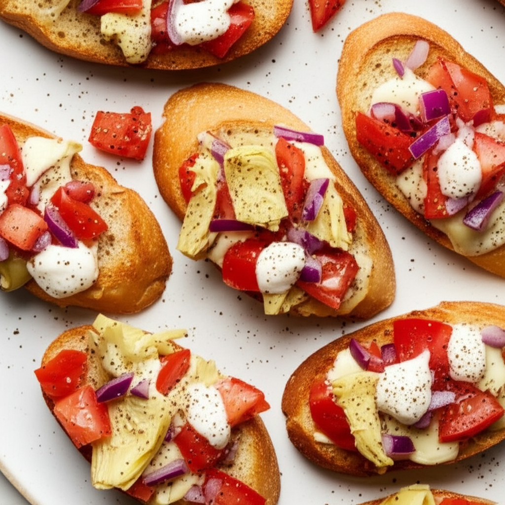 Artichoke Tomato Bruschetta image