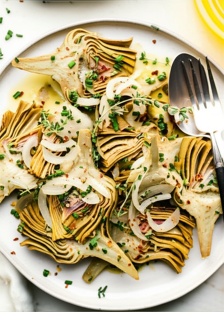 Artichokes Sauteed In Herb Infused Butter image