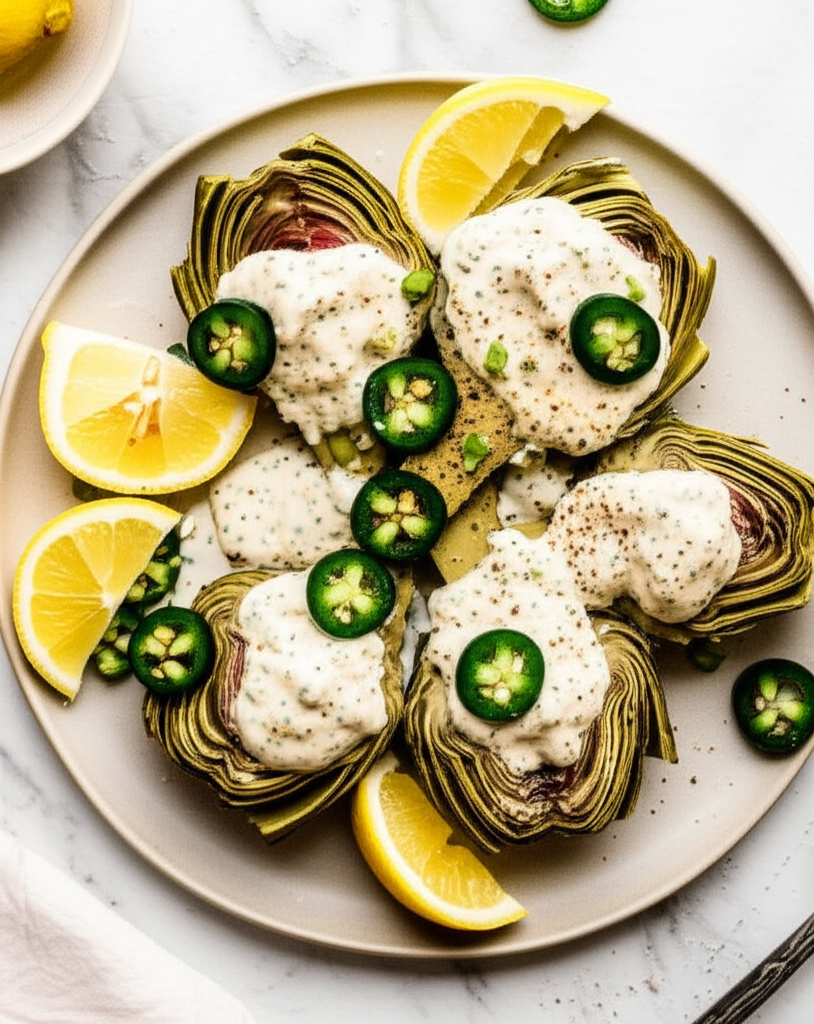 Artichokes With Jalapeno Mayonnaise image