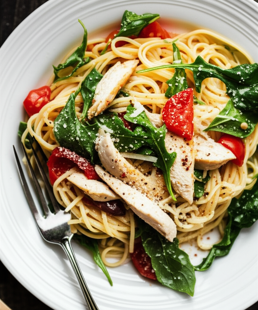 Arugula Chicken With Pasta image