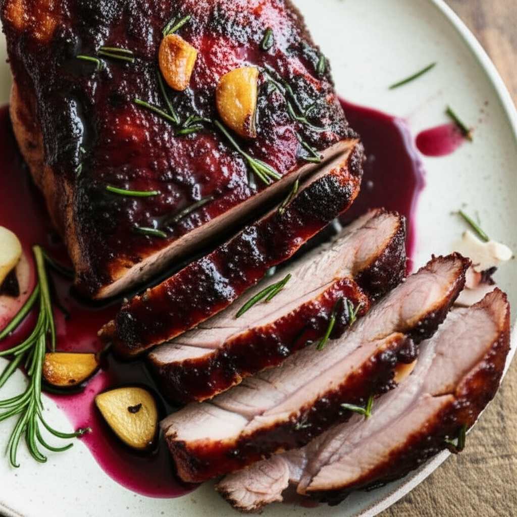 Garlic And Red Wine Cuban Roast Pork image