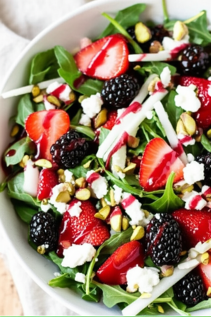 Arugula Salad With Berry Dressing image