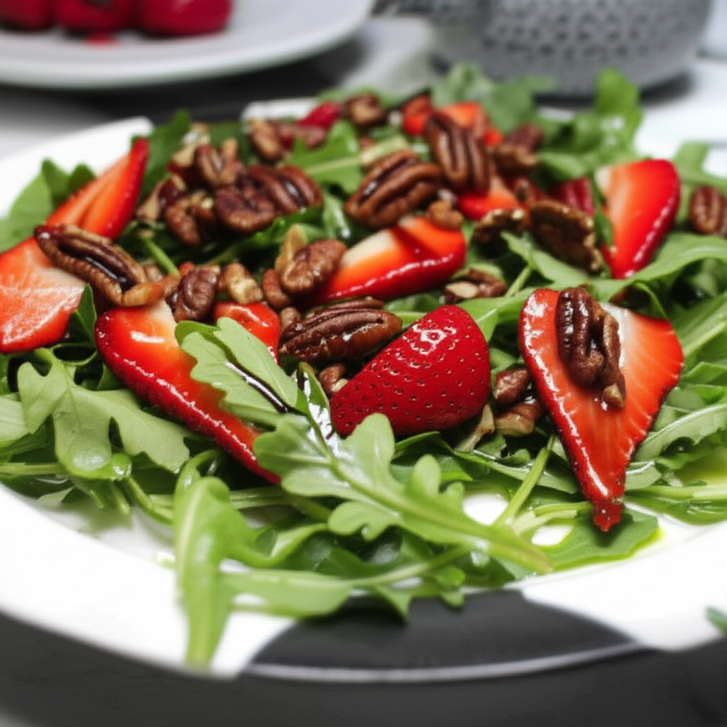 Arugula Salad With Strawberries image
