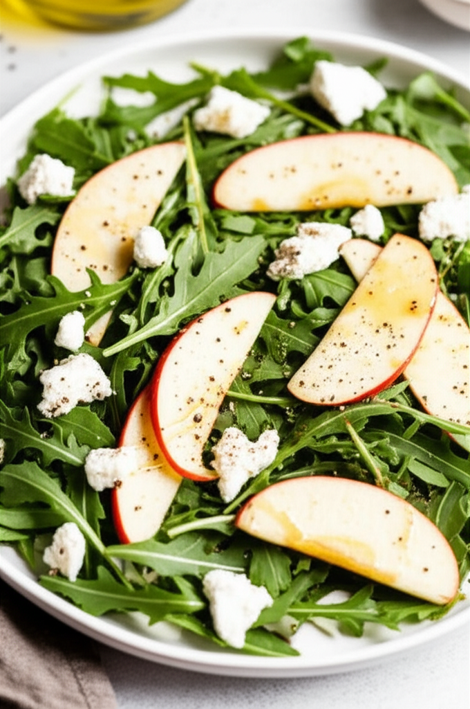 Arugula Apple Goat Cheese Salad image