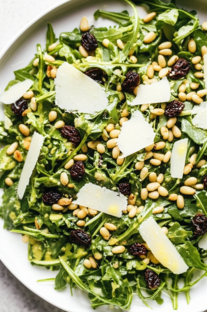 Arugula Pine Nuts And Parmesan Salad image
