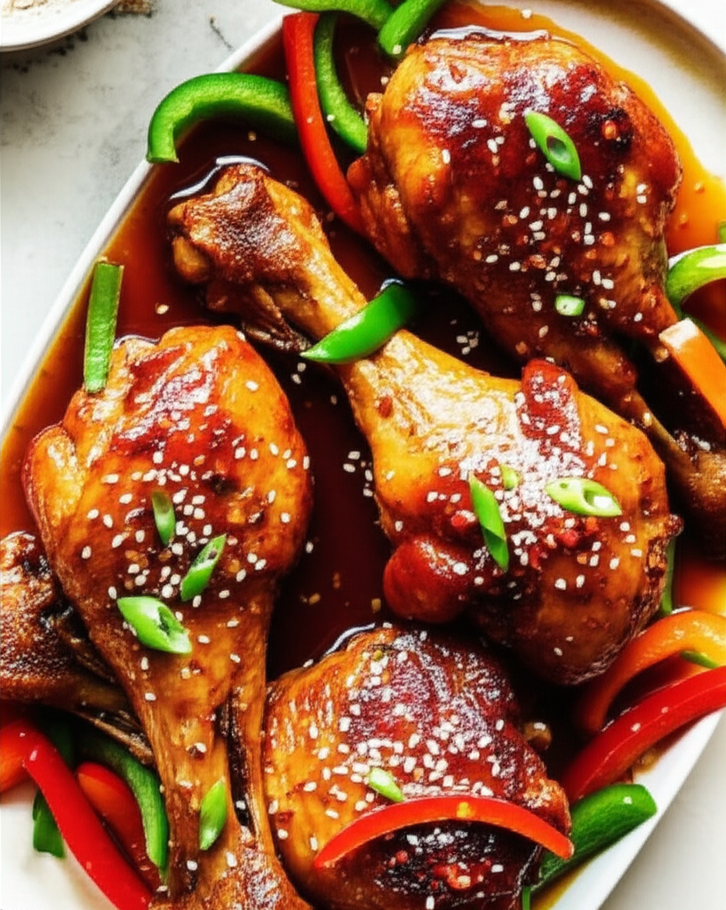 Asia Style Chicken Drumsticks In The Crock Pot image