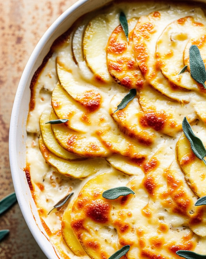 Asiago And Sage Scalloped Potatoes image
