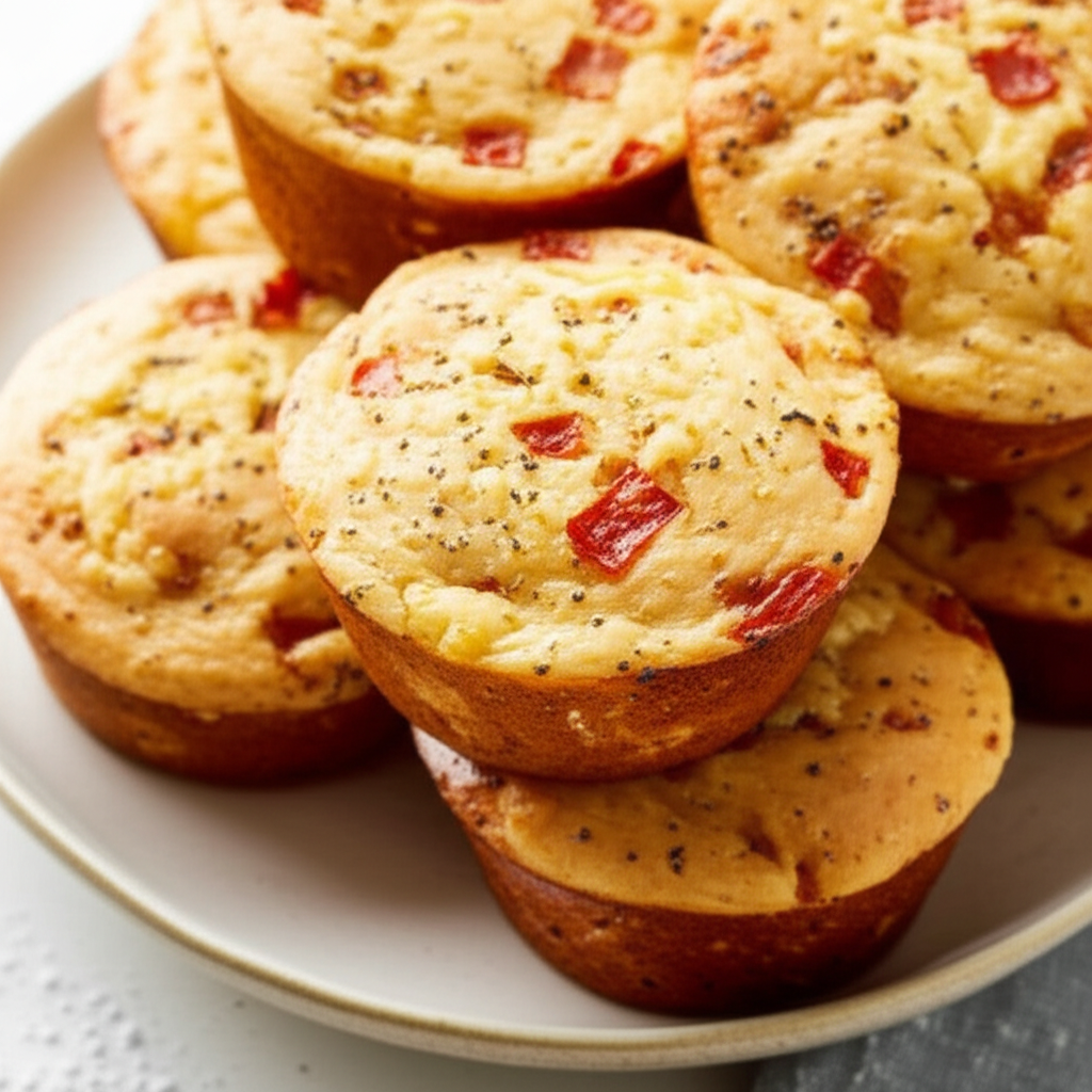 Asiago Cheese Muffins image