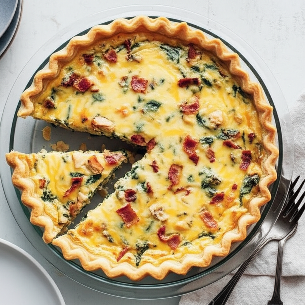 Asiago Chicken Quiche image