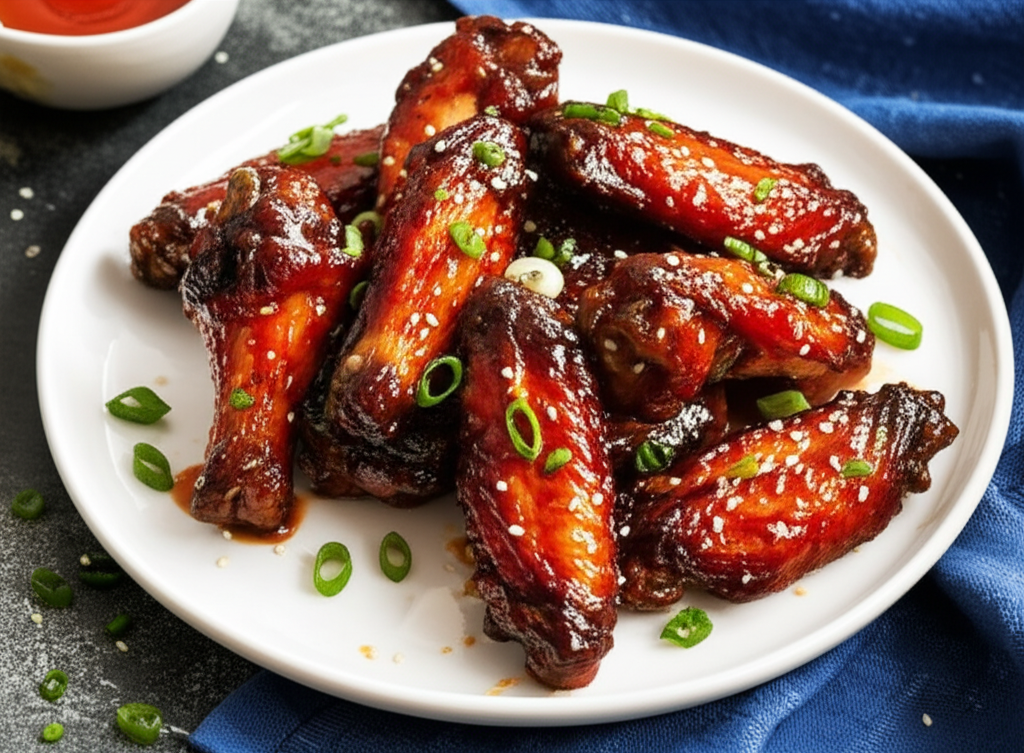Asian Barbecued Chicken Wings image